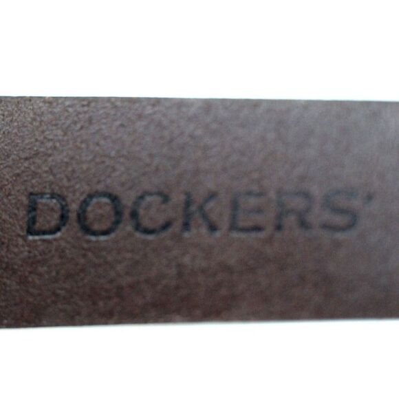 DOCKERS BROWN GENUINE LEATHER 1 3/8"Wd CASUAL DRESS MEN'S BELT Sz 38/95 (G69 - Picture 8 of 14
